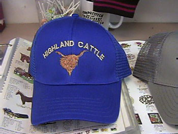 Highland Cattle Blue Hat