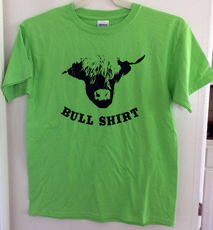 Highland Bull Shirt Green