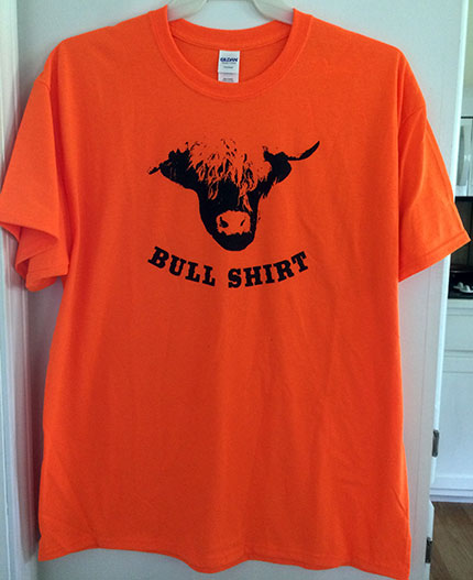 Highland Bull Shirt Orange