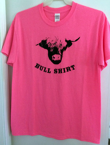 Highland Bull Shirt Pink