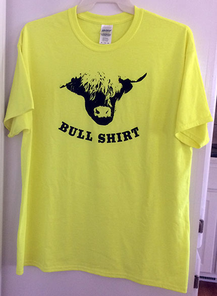 Highland Bull Shirt Yellow