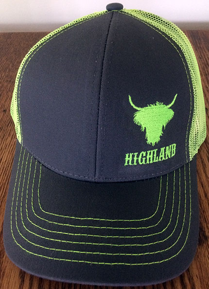 Black Green Highland Summer Cap