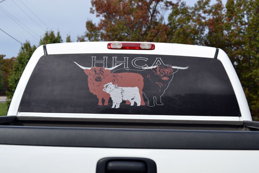 HHCA Logo Truck Window Decal