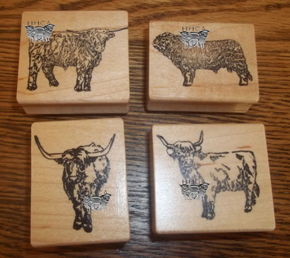 Highland Cattle Stamps
